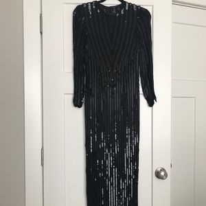 Long beautiful sequin dress